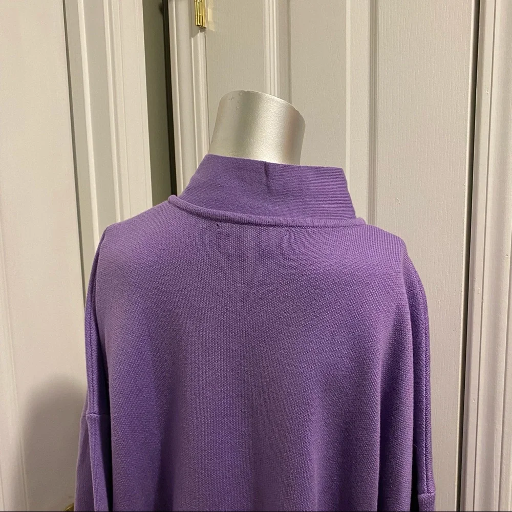 Eloquii Knit Tie Neck Sweater Blouse In Lavender Aura 18 20 Plus Size Pu… - Picture 8 of 11
